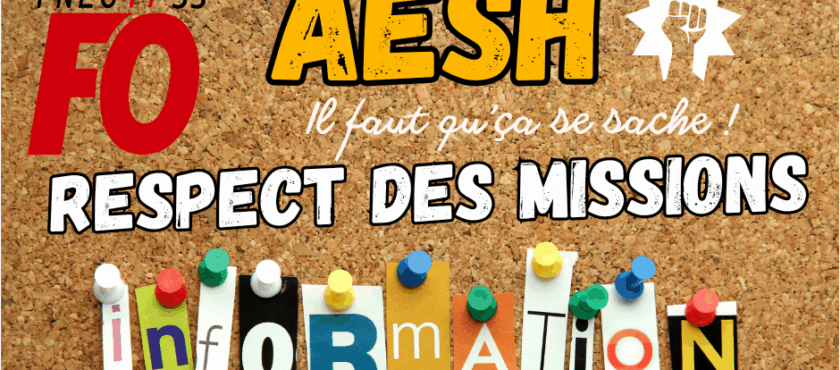 AESH : fin d’année scolaire et respect de nos missions