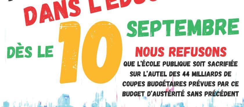 La FNEC-FP FO 53 appelle à la mobilisation dès le 10 septembre