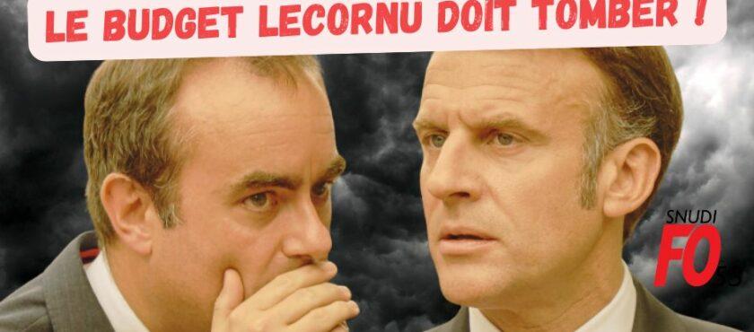 Le budget Macron-Lecornu doit tomber !