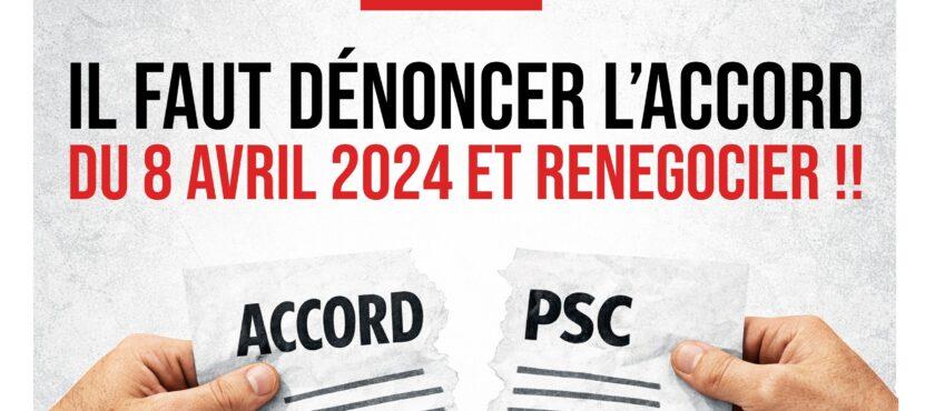 PSC : dénoncer et renégocier l&rsquo;accord !