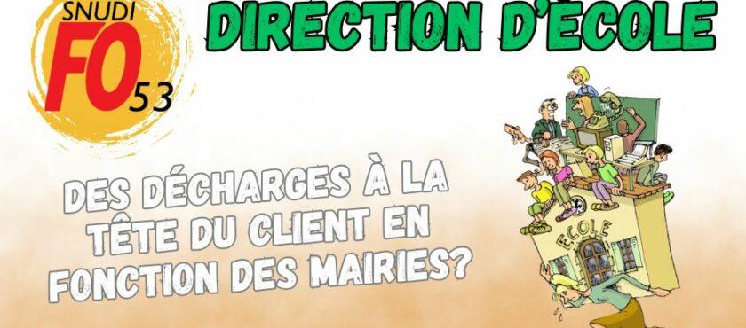 Direction : modification du décret relatif aux décharges