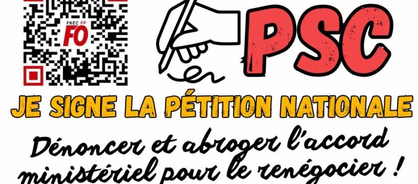 PSC : pétition nationale